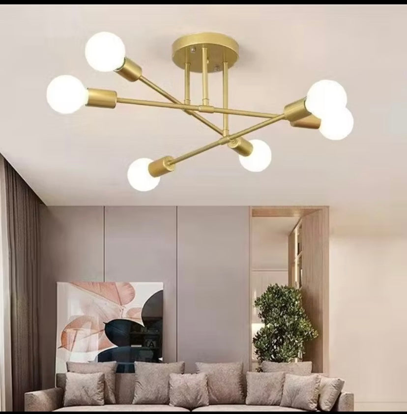 Lustre moderno,lâmpada de teto Semi-embutida.