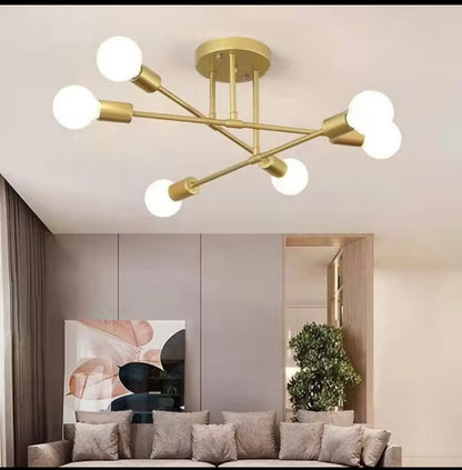 Lustre moderno,lâmpada de teto Semi-embutida.