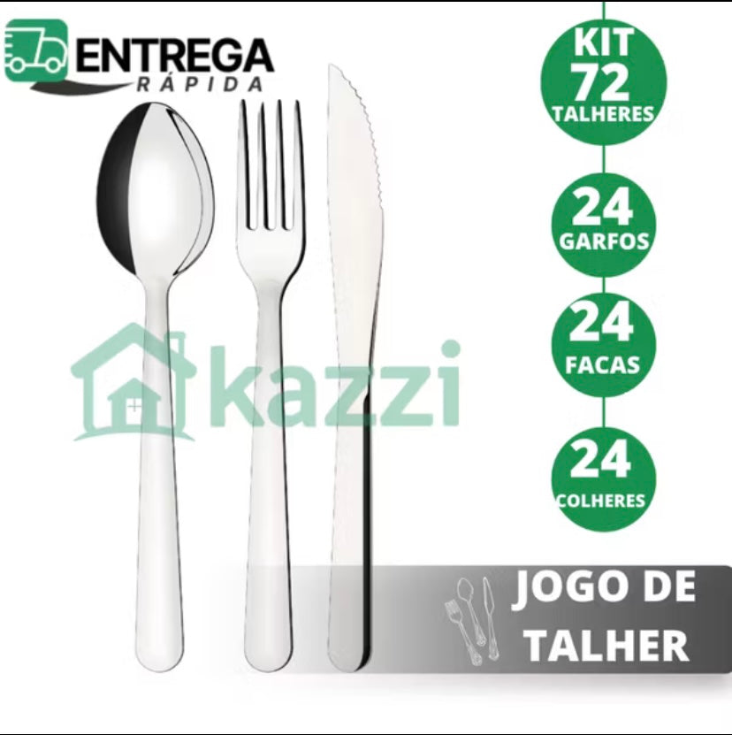Jogo de talher em inox