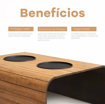 Kit 2 esteiras suporte Porta copos e controle.