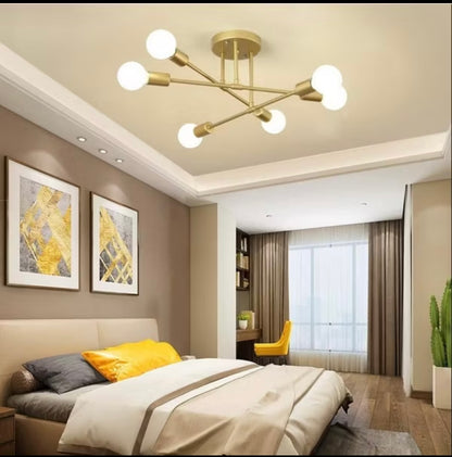 Lustre moderno,lâmpada de teto Semi-embutida.